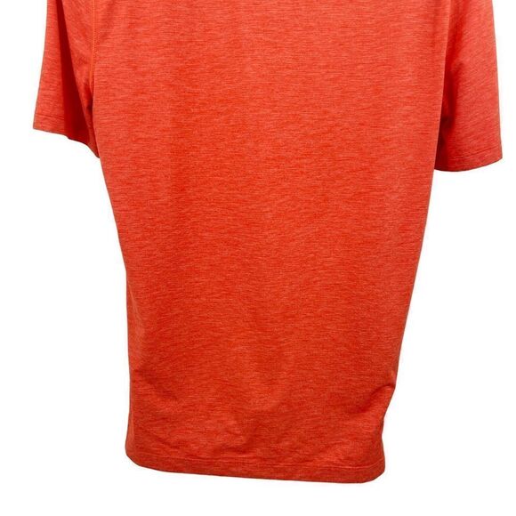 Lululemon Train and Gain Shirt Mens Large Orange Blue Crewneck Stretch Athletic - Picture 7 of 7
